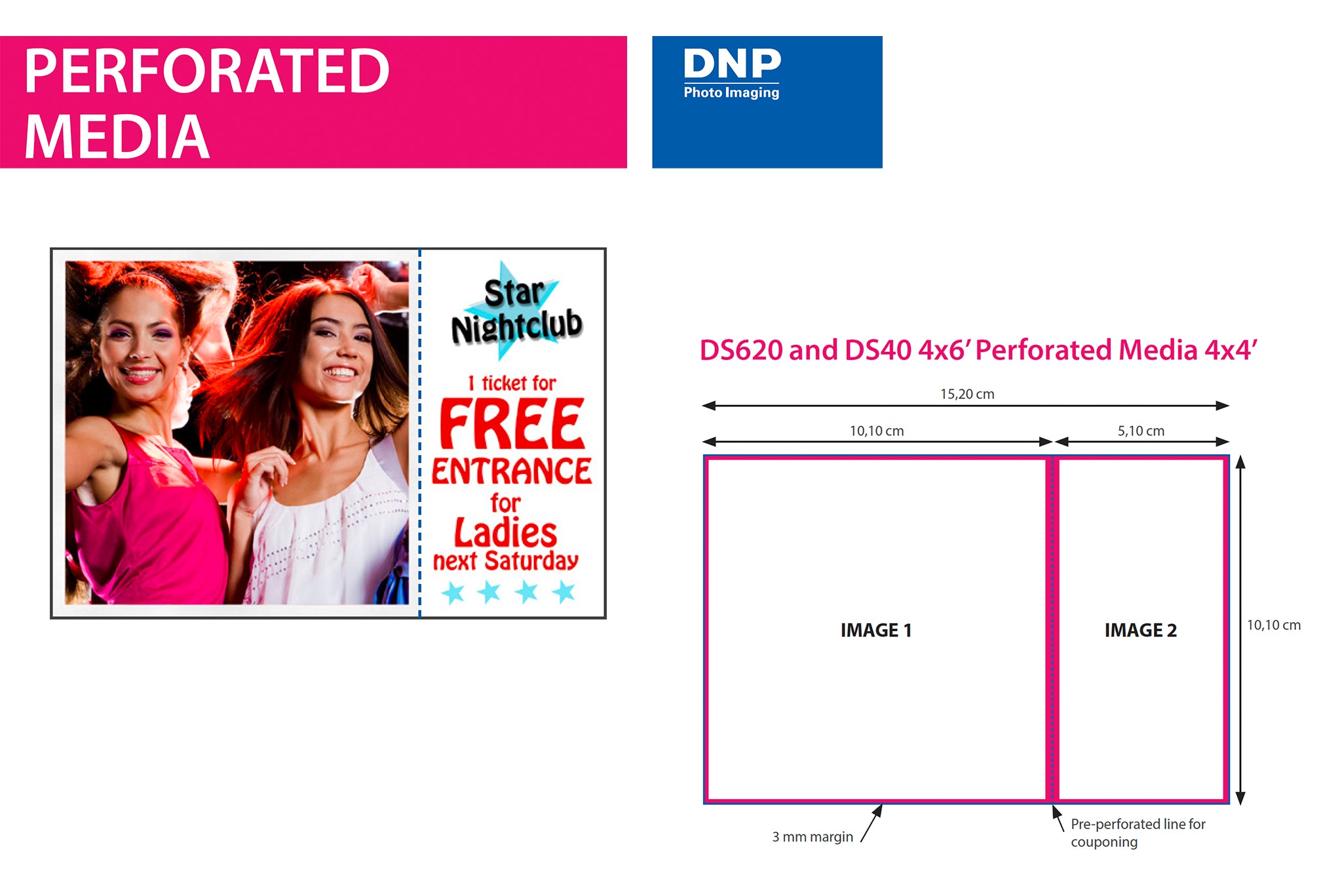 DNP DS620 PERFORATED MediaSet 4x6